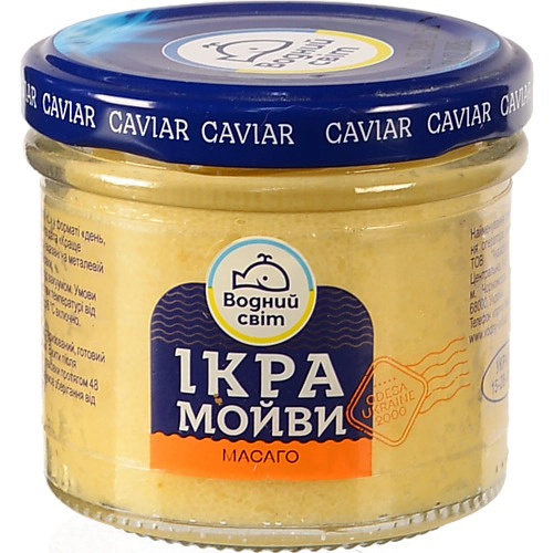 Ікра мойви Водний Світ 100г масаго пастеризована