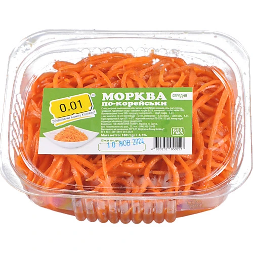 Морква 0.01 180г середня по-корейськи