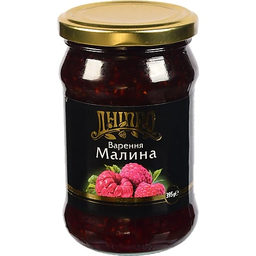 Варення Dnipro 395г малина с.б