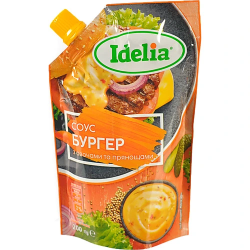 Соус Idelia Бургер з овочами та спеціями 200г