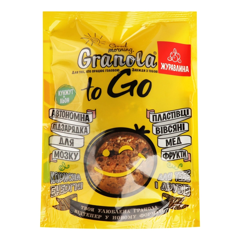Гранола Журавлина To Go Good morning Granola д/п 140г