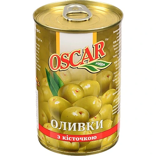 Оливки з кісточкою Oscar foods з/б 300г
