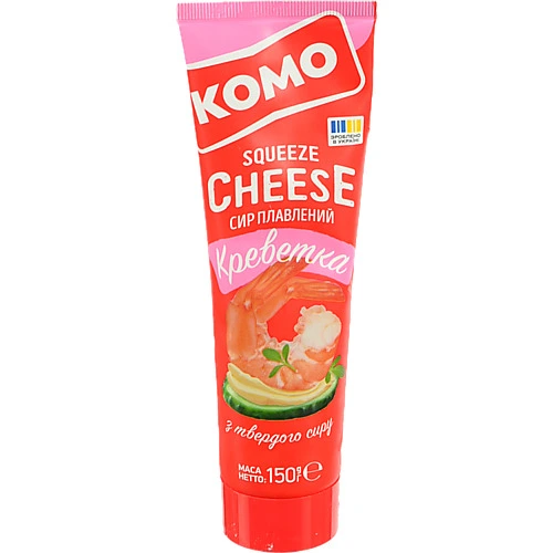 Сир пл.Комо 150г з креветкою 50 тюбик