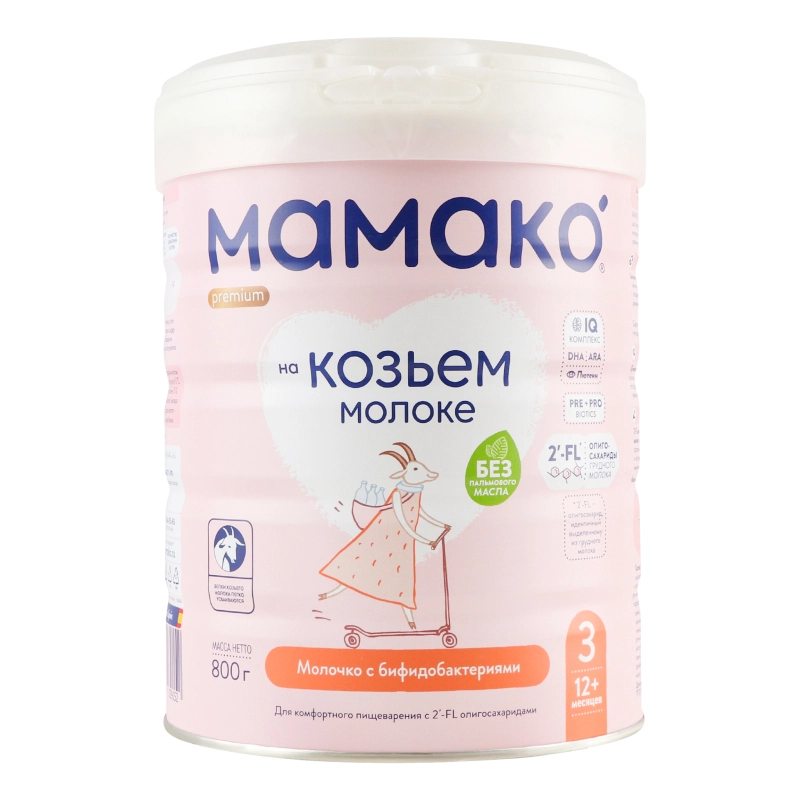 Суміш молочна суха для дітей від 12мiс Premium 3 Mamako з/б 800г