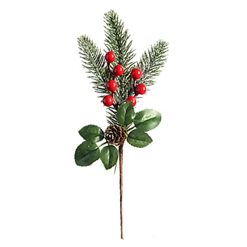 Декор новорічний флористична композиція тип 21 25cm