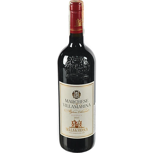Вино Sella Mosca 0.75л Villamarina червоне сухе 13.5% 2013р