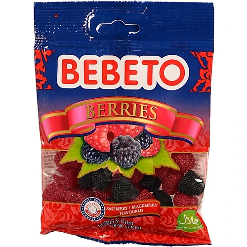 Цукерки жувальні Berries Bebeto м/у 70г