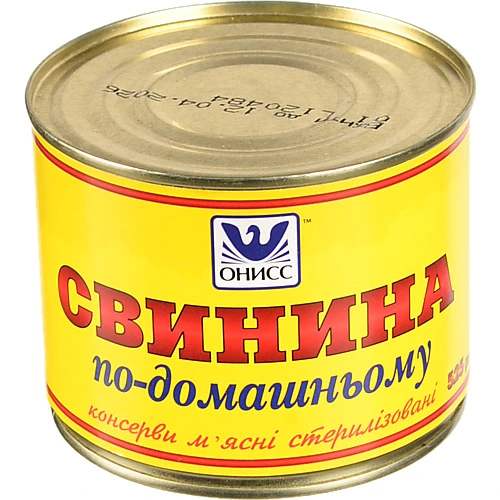 Тушонка Онісс 525г свинина по-домашньому з.б. ключ
