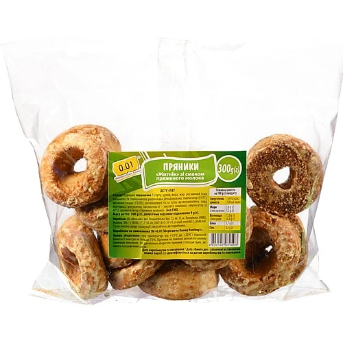 Пряник 0.01 300г житник пряжене молоко
