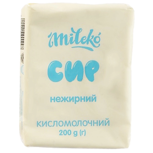 Сир к.м. Mileko 200г нежирний ф.п