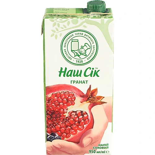 Нектар Наш сік 0.95л гранат