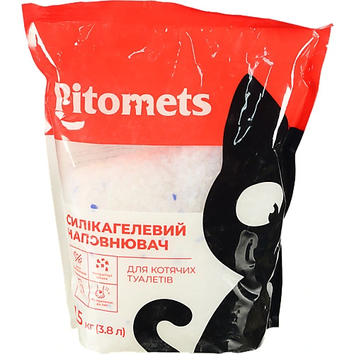Наповнювач Pitomets 3.8л силікагелевий для котячих туалетів