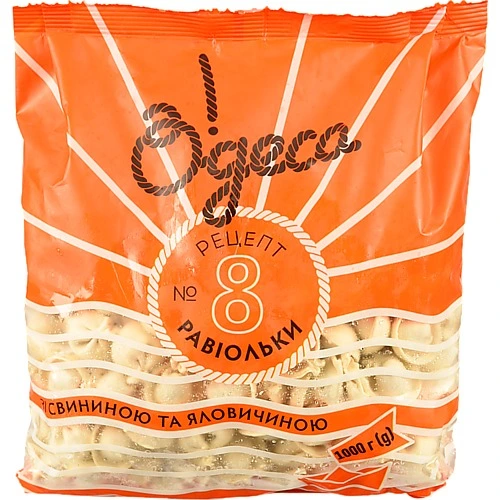 Равіольки зі свининою та яловичиною Рецепт 8 О!деса м/у 1кг