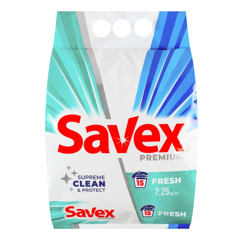 Пральний порошок Savex 2.25 кг Parfum Lock Fresh 2 в 1 автомат