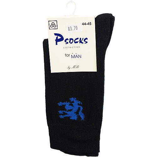 Шкарпетки чол. Лев синій чорні 44-45р.