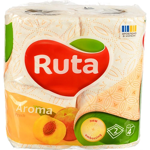 Туалетний папір Ruta 4шт 2ш кольоровий асорті