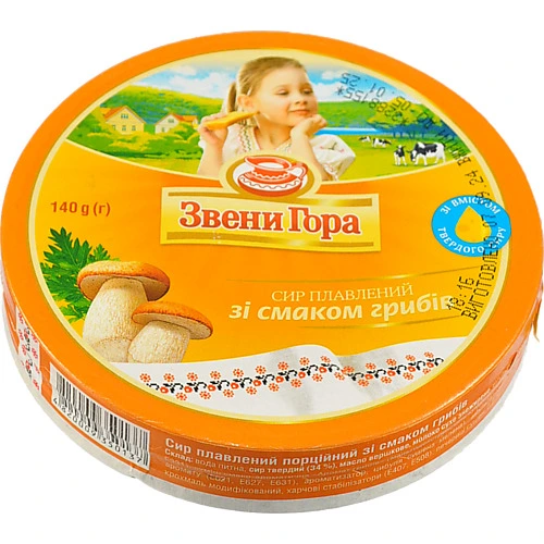 Сир пл. Звенигора 140г гриби сегмент
