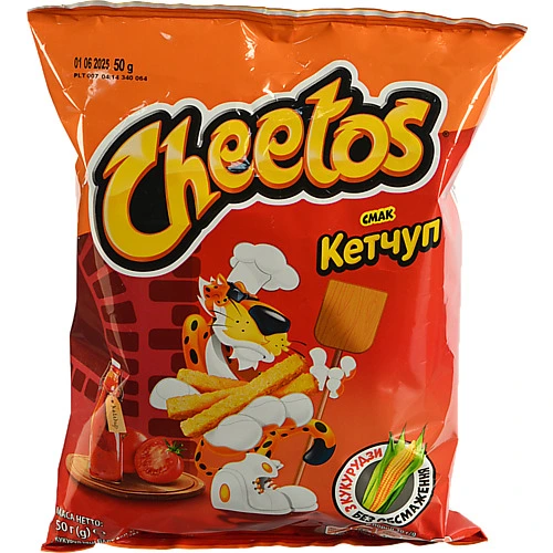 Кукурудзяні палички Cheetos 50г кетчуп