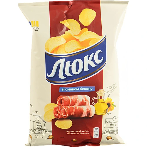 Чіпси Люкс 125г бекон