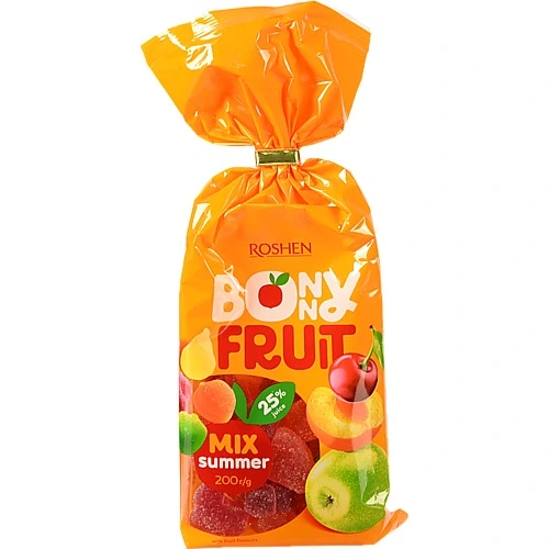 Цукерки желейні Summer mix Bonny fruit Roshen м/у 200г