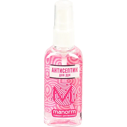 Засіб дезінфекційний для рук Coral Manorm 50мл