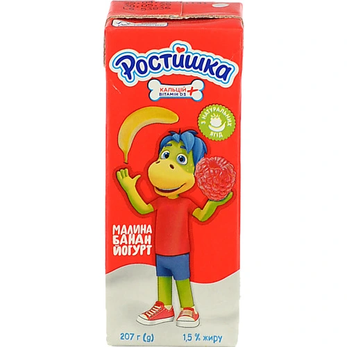 Йогурт Ростишка207г 1.5 малина банан