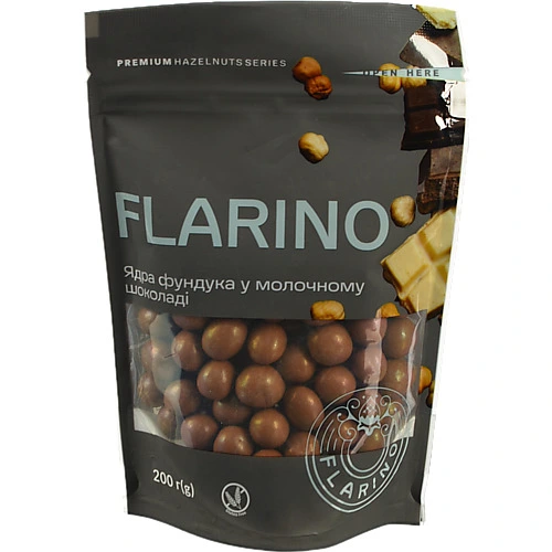 Фундук у молочному шоколаді Flarino д/п 200г