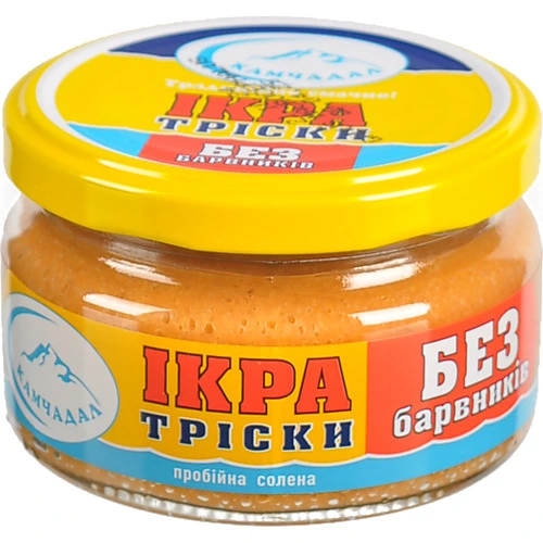 Ікра трiскі Камчадал 180г c.б