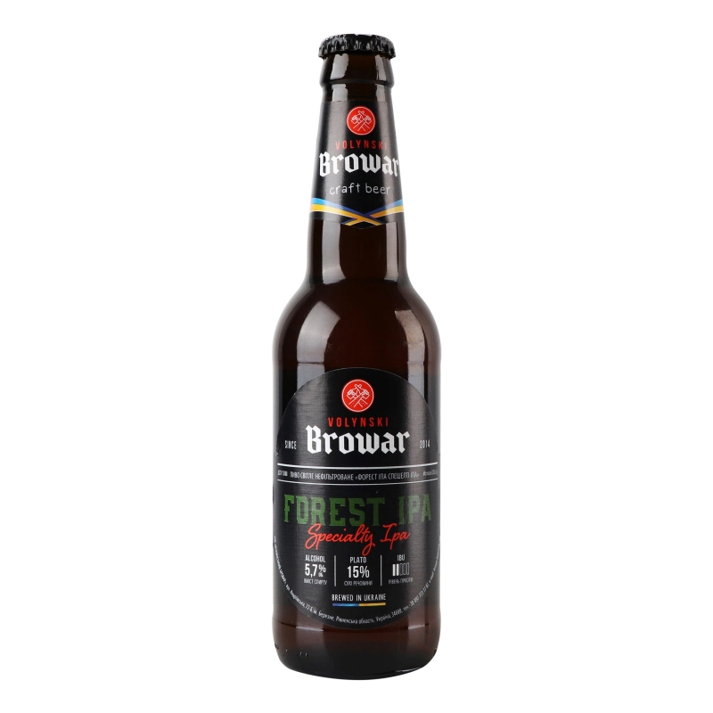 Пиво 0.35л 5.7% світле нефільтроване Forest IPA Specialty IPA Volynski Browar пл