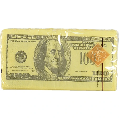 Серветка Luxy MINI 33х33 Долар 100 3шари 10шт