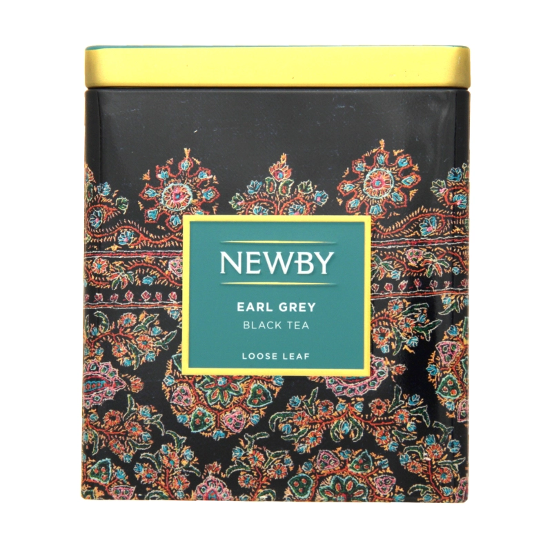 Чай чорний байховий крупнолистовий ароматизований Earl Grey Newby з/б 125г