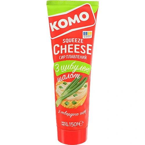 Сир пл.Комо 150г з цибулею шалот 50 тюбик