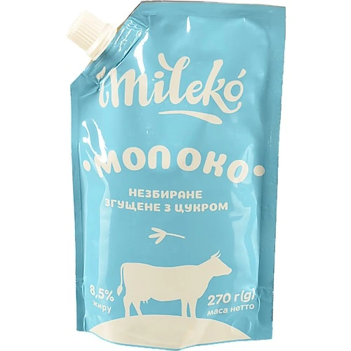 Молоко згущене Mileko 270г з цукром 8.5%