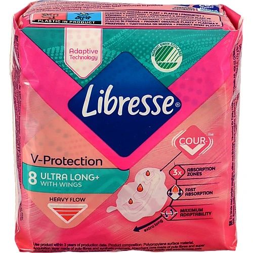 Прокладки 8шт Libresse Ultra Thin Long Wings