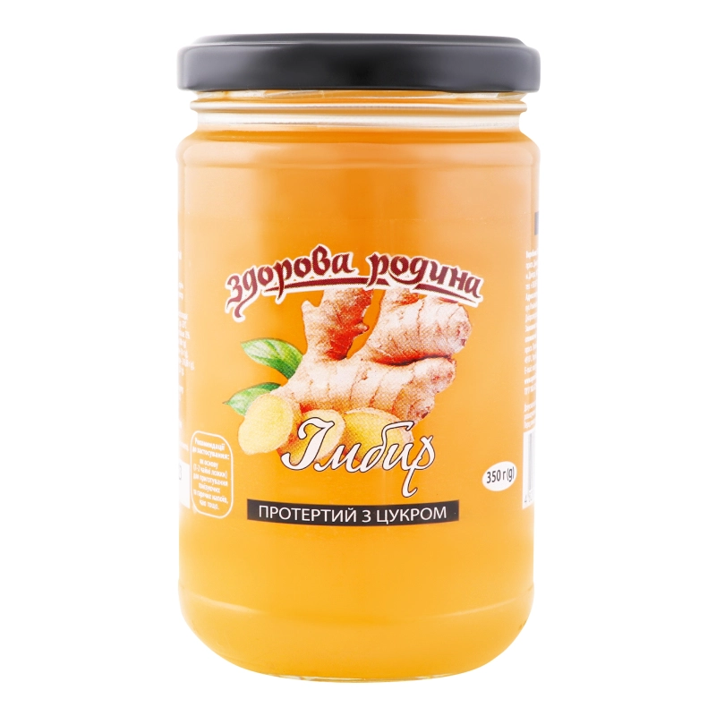 Імбир протертий з цукром Здорова родина с/б 350г