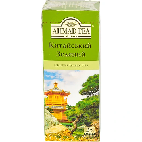 Чай Ахмад 25п китайський зелений з ярлики