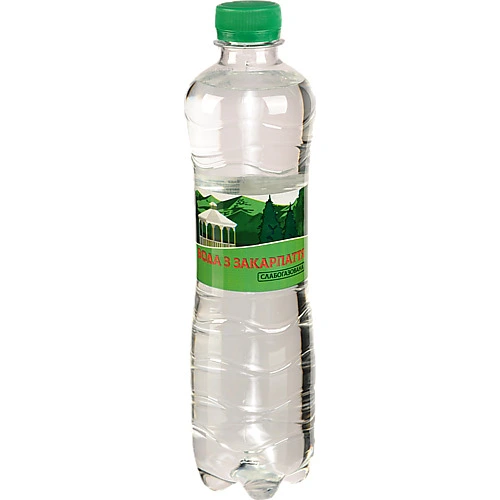 Вода Fine Waters 0.5л Закарпаття слаб.газ мінеральна