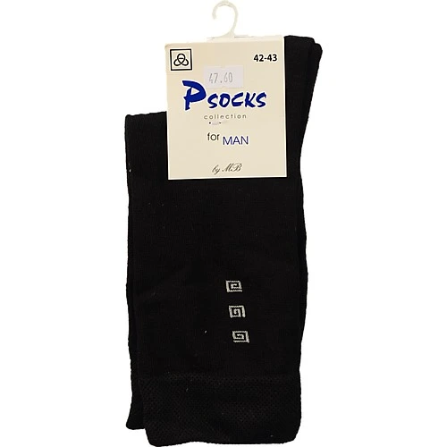 Шкарпетки чол.Psocks лого кубики чорні  42-43