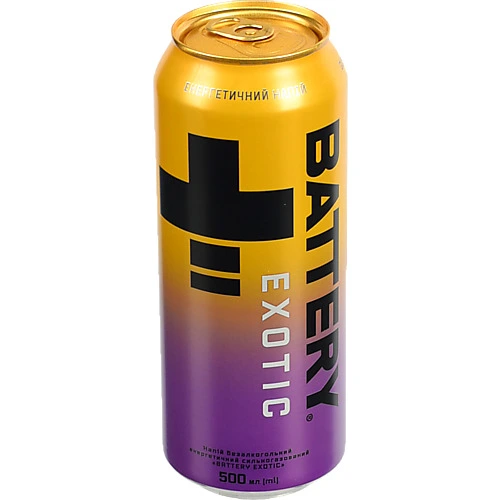 Напій енергетичний Battery 0.5л  exotic с.г з.б