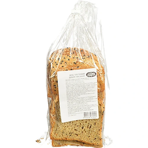 Хліб Хлібний Будиночок 250г тостовий з насінням