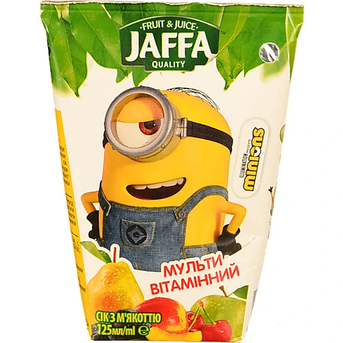 Сік Jaffa minions 0.125л мультивітамін з мякоттю