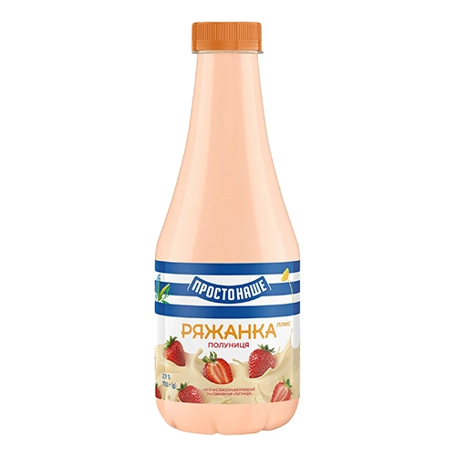 Напій к.м.Простонаше 700г 2.9%пряжений полуниця пет