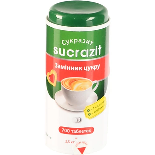 Замінник цукру Sukrazit 700таб patent