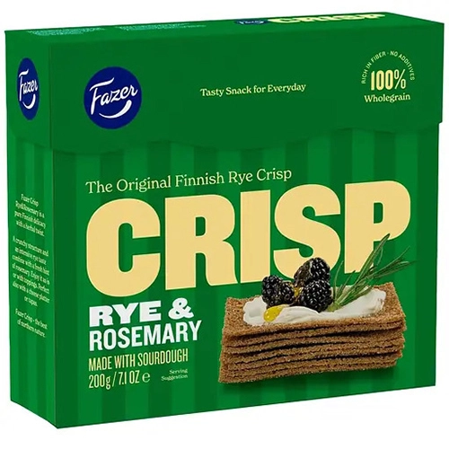 Хлібці Fazer 200г житні з розмарином