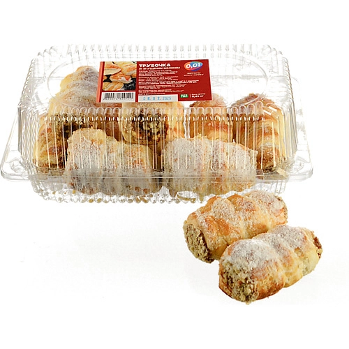 Тістечко 0.01 450г трубочка сгущене молоко