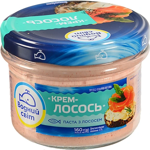 Паста ВМ 160г з лососем пастеризована