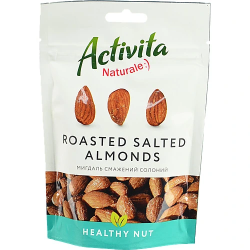 Мигдаль смажений солоний Healthy nut Activita д/п 120г