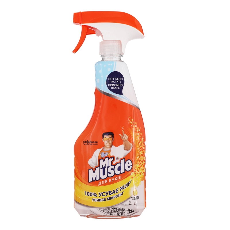 Засіб для миття та чищення кухонних поверхонь Свіжість лимону Mr.Muscle 500мл