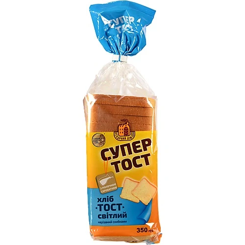 Хліб Київхліб 350г тост світлий нарізний