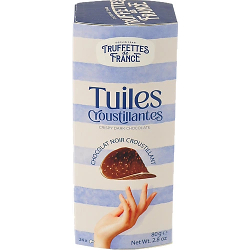 Чіпси з темного шоколаду Tuiles Truffettes de France к/у 80г